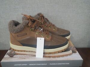 Weatherproof Landon Memory Foam Men's Suede Boots (Brown) Size 10 ~NEW~