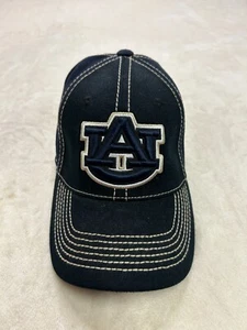Auburn Tigers AU Logo Black Baseball Cap Hat Stretch One Size Top of The World - Picture 1 of 5