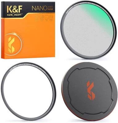 K&F Concept Magnetic Black Diffusion 1/8 Mist Cinematic Effect Lens Filter Kit - Image 1 of 4