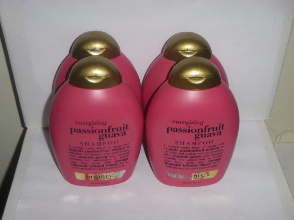 (Paquete de 4) CHAMPÚ Energizante Fruta de la Pasión y Guayaba Organix OGX -- 13 oz cada uno Foto 1 de 1