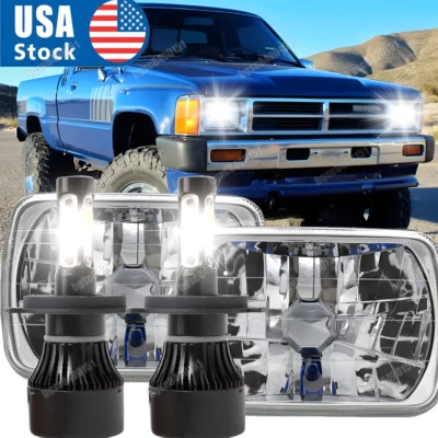 2PCS 7x6" Inch LED Headlights Hi/Lo Beam For Toyota Tacoma 4Runner RAV4 Pickup - Image 1 of 4