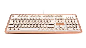 Teclado mecánico de lujo Azio MK-RETRO-L-02-US retro clásico elegante - USB - Imagen 1 de 7