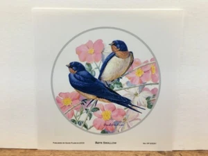 David Plank Scheune Schwalbe Paar auf Hartriegel Mini Kunstdruck - Bild 1 von 1