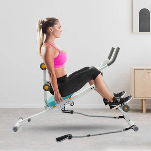 2 In 1 Core & Abdominal Training Device Foldable Abdomen Fitness Sit Up Bench - Picture 1 of 24