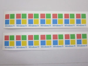 7 PCS for Window 11 Sticker Badge Logo Decal 22mm x 16mm - Picture 1 of 3