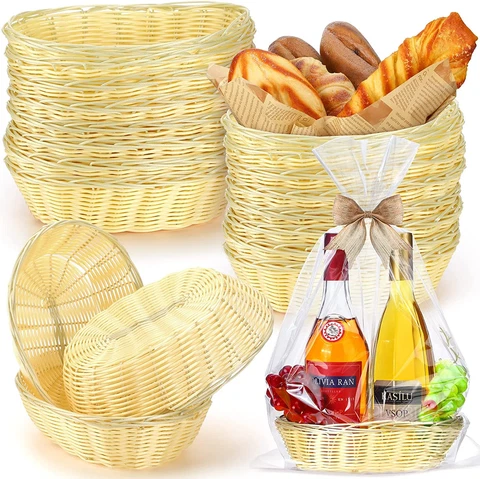 Gift Basket Bulk Woven Fruit For Kitchen Restaurant Centerpiece 24 Pieces NEW Cover