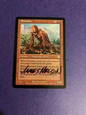 MTG Magic Petradon Signed Artist Proof x1 Torment Jim Nelson - Image 1 of 2