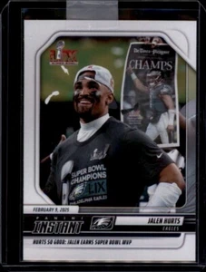 2024 Panini Instant #285 Super Bowl Victory - Jalen Hurts Eagles in hand - Picture 1 of 2