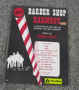 Barber Shop Harmony Vintage Sheet Music Sigmund Spaeth Male Quartets - Picture 1 of 7