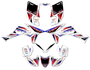 2005 TRX 450R SURGE Blanco/azul Senge Graphics Kit Compatible con Honda - Imagen 1 de 7