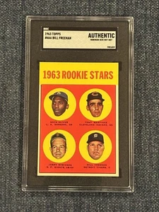 1963 Topps ROOKIE STARS #466 SGC Authentic graded MINIMUM SIZE NOT MET - Picture 1 of 2