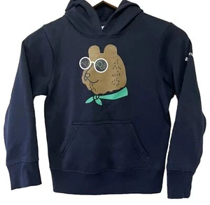 Columbia sportswear boys Sz small 8 navy blue Bear hoodie - Picture 1 of 14