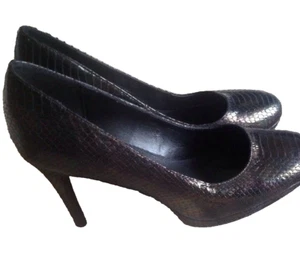 Next Snake Print Two Tone Evening Party Shoes Stilettos UK6.5 (40) Ex Condition - Picture 1 of 5