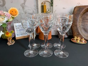 6 Superb Stuart Crystal "Aura" Wine Glasses by Jasper Conran, Signed 20.5cm tall - Picture 1 of 19