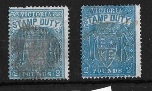 AUSTRALIA, QV, 18884 DEFINS, 2GBP, SG 275, 275a, USADO 1 SG 276a TIENE DELGADO - Imagen 1 de 1