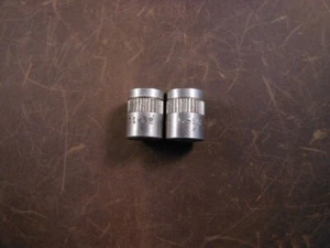 Lot of Vtg GM Co. 5/16” & 11/32" 6 Point 1/4 Hex Drive Shallow Sockets - Picture 1 of 6