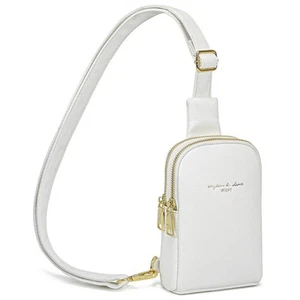 Travel Small Sling Bag Leather Crossbody Bags for Women Fanny Packs Cross Bod... - Picture 1 of 7