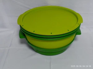 "Pre-Owned"4Pc.Tupperware Microwave Smart Steamer 7512A-1,6504A-3,6509A-1,6988A3 - Picture 1 of 14