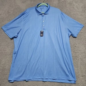 Johnnie-O Performance Men's 2XL Polo Shirt Pullover Pipeline Blue Soft MSRP $98! - Picture 1 of 11