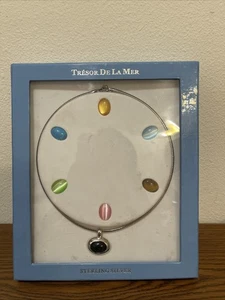 Trésor de la Mer sterling silver 925  interchangeable gemstone necklace set - Picture 1 of 7