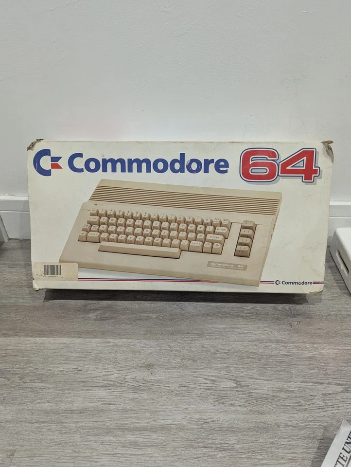 Commodore 64 Boxed Console, joystick and Tape Deck Plus Original Box  - Image 1 of 4