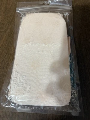 Free People Tights One Size Light Pink Floral New Open Bag - Image 1 of 4