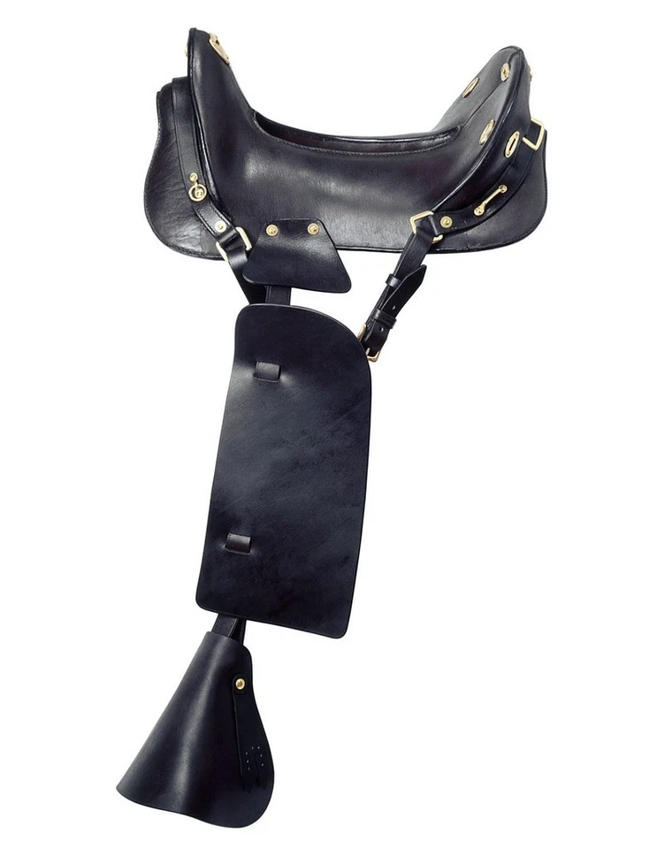 Tough 1 Saddle Western McClellan Replica Cavalry Open 15" Black Rk1