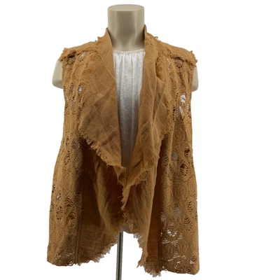 NWT Anthropologie Moon River Crochet Vest - L - Coastal Cowgirl-Desert Wanderer - Image 1 of 4