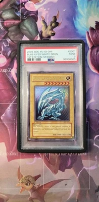 Yu-Gi-Oh! 2002 Blue Eyes White Dragon Spanish SDK-001 1st Edition PSA 9 low pop - Image 1 of 2