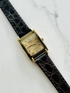 Vintage RADO Florence 153.3448.2 Quartz Gold Tone Roman Marker Uhr - Bild 1 von 5
