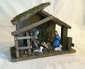 Vtg Fontanini MINI 7" Creche ITALY 4" scale Holy Family Nativity Set ITALY - Picture 1 of 6
