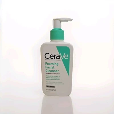 Cerave Foaming Facial Cleanser for normal to oily skin-8fl oz - Image 1 of 2