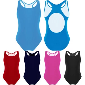 Kids Girls Swimsuit Swimming Bathing Suit One-Piece Swimwear Sports Bikini - Picture 1 of 35