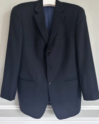 Traje Blazer Michael Kors Para Hombres Azul Oscuro Azul Marino 34R Y Pantalones 33 - ¡Usado Una Vez! Foto 1 de 4