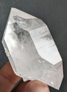 Natural clear gemmy Quartz crystal with nice double termination  - Picture 1 of 6