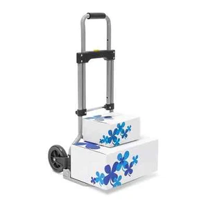Carrello portapacchi pieghevole Trolley da trasporto 60 kg Ruote grandi 2,9 kg - Foto 1 di 5