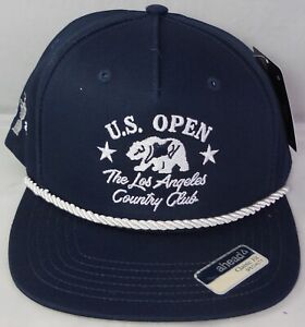 rare 2023 US Open Golf LA CC USGA Ltd Release Navy California Bear Rope Hat Cap