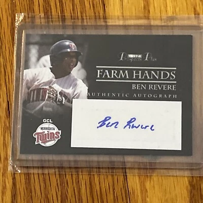 BEN REVERE 2007 Tristar Farm Hands RC Autograph Auto Los Angeles Angels - Image 1 of 2