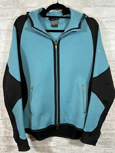Nike Sphere Women’s turquoise and black Full Zip Hoodie Jacket Size XL (16-18) - Picture 1 of 8