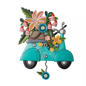 Allen Designs 6012909 Scoot-In Through Life Pendulum Wall Clock 12" - Picture 1 of 1