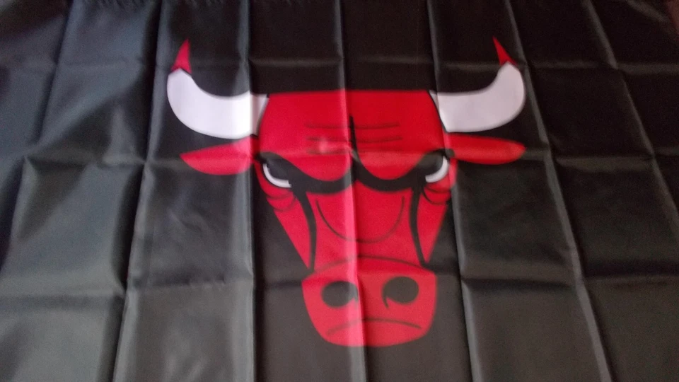 Chicago Bulls 3x5 ft Flag Banner NBA Basketball Fast Free Shipping - Image 1 of 1