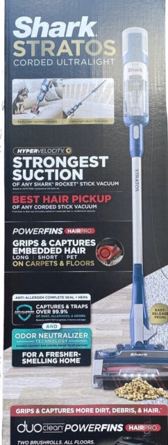 Shark Stratos UltraLight Stick Vacuum - Navy (HZ3002)