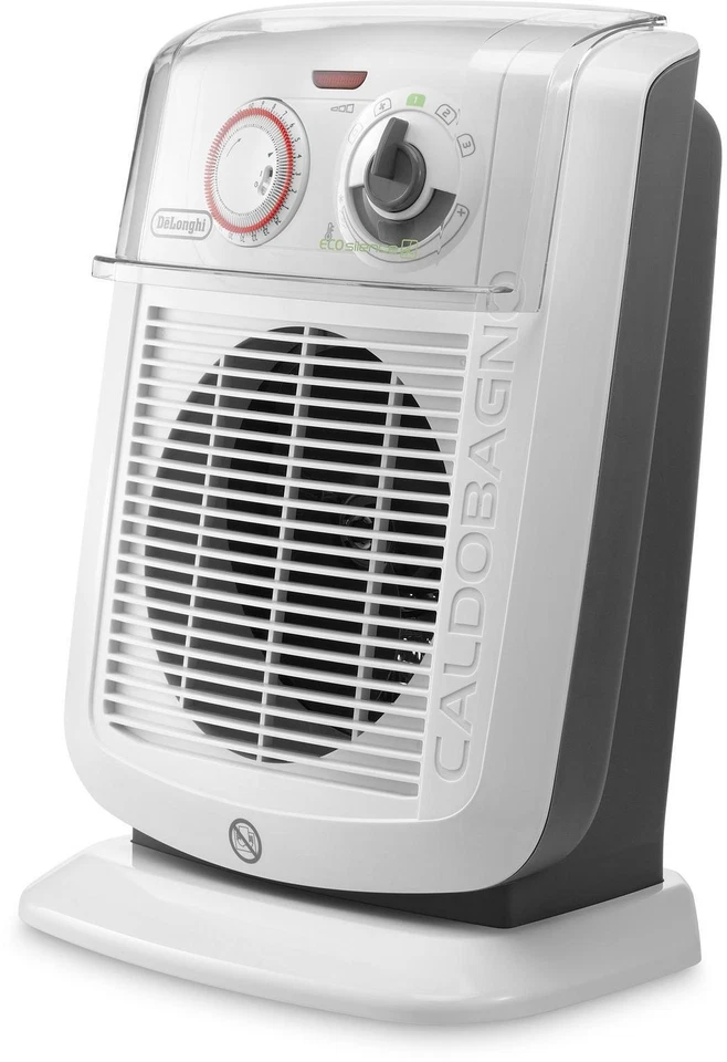 DE LONGHI HBC3052T TERMOVENTILATORE SCALDA BAGNO 2200 WATT 3 POTENZE TIMER - Immagine 1 di 1