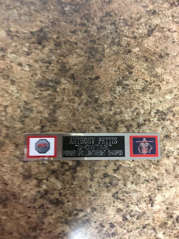 ANTHONY PETTIS (UFC) NAMEPLATE FOR SIGNED TRUNKS DISPLAY/PHOTO/PLAQUE Cover