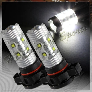 2 x 7000K 5202/5201 PS24WFF H16 High Power SMD LED 50W Fog Driving Light Bulbs - Picture 1 of 3