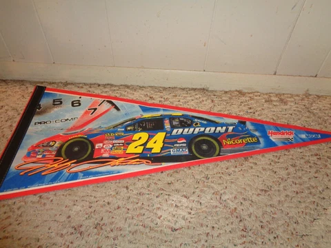 NASCAR - JEFF GORDON/#24 - DUPONT - 30"x 12" FELT PENNANT - LIMITED EDITION 5000 Cover