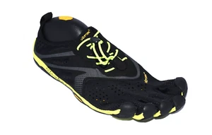 Vibram Five Fingers V-Run negro/amarillo descalzo talla Reino Unido 7-12 (UE 41-47) - Imagen 1 de 11