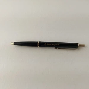 Bolígrafo vintage plástico negro cromo ribete era soviética #5791 - Imagen 1 de 10