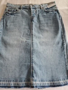 Massimo Women's/Jr's Distressed Denim Skirt NWT Vtg. 90's. Size 6 - Picture 1 of 13