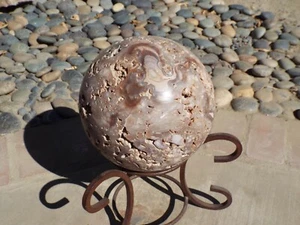 Chapenite From Fort Irwin CA Bowling Ball Size Sphere About 8 3/4"" Diameter - Picture 1 of 2